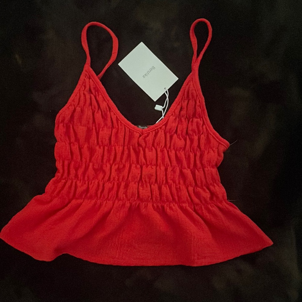 Red tank from bershka never worn